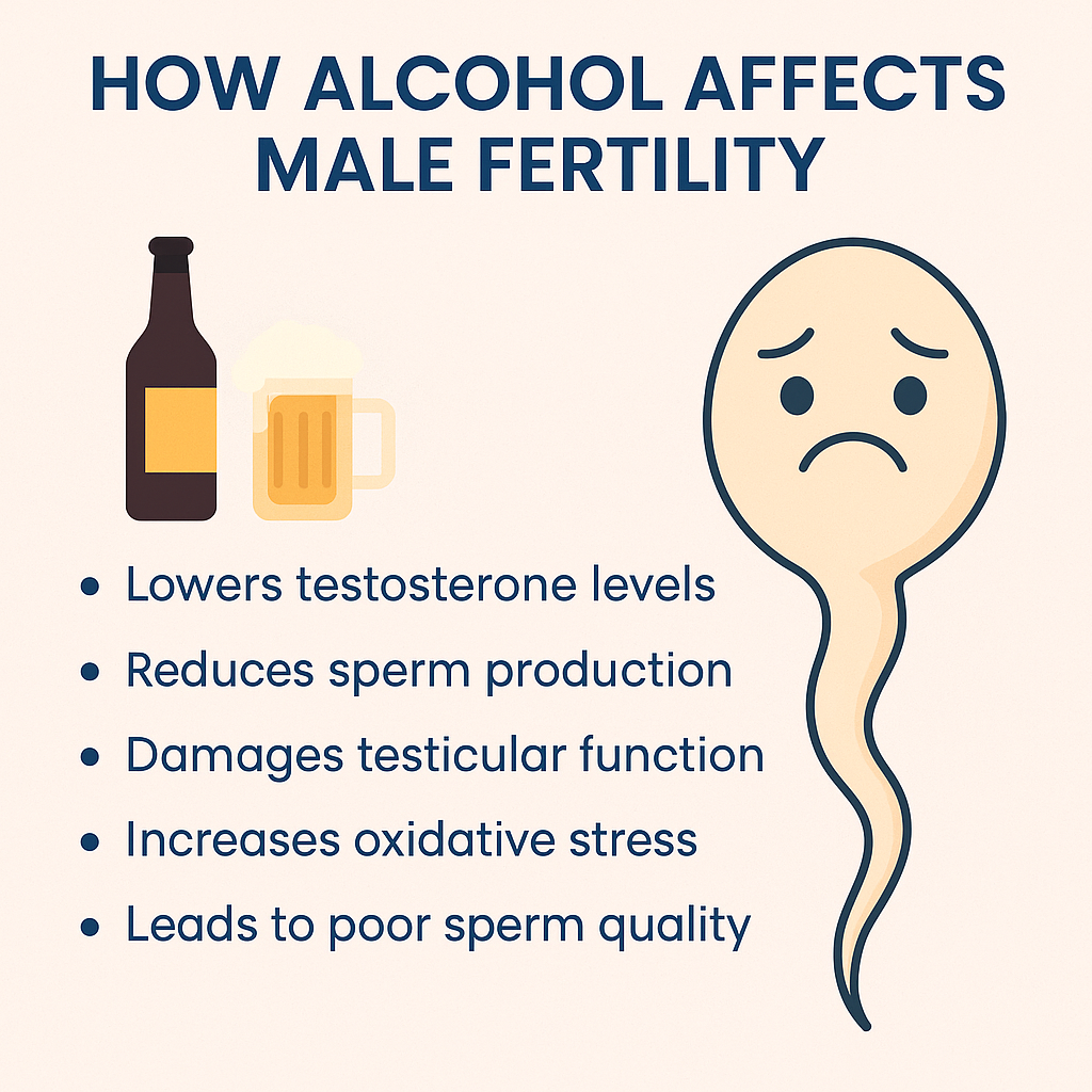 Smoking and Alcohol – Their impact on male fertility and sperm health.